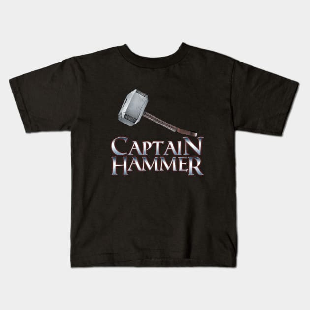 Captain Hammer Kids T-Shirt by DelNocheDesigns